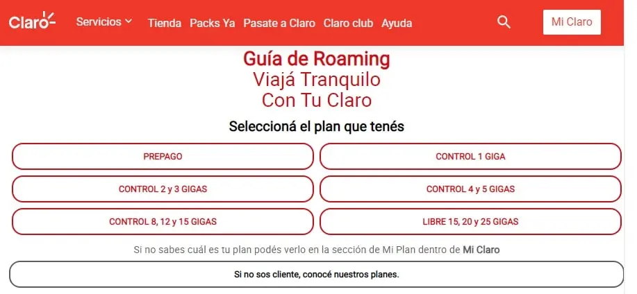 los celulares de claro funciona wi fi en tailandia - Qué países tienen Claro