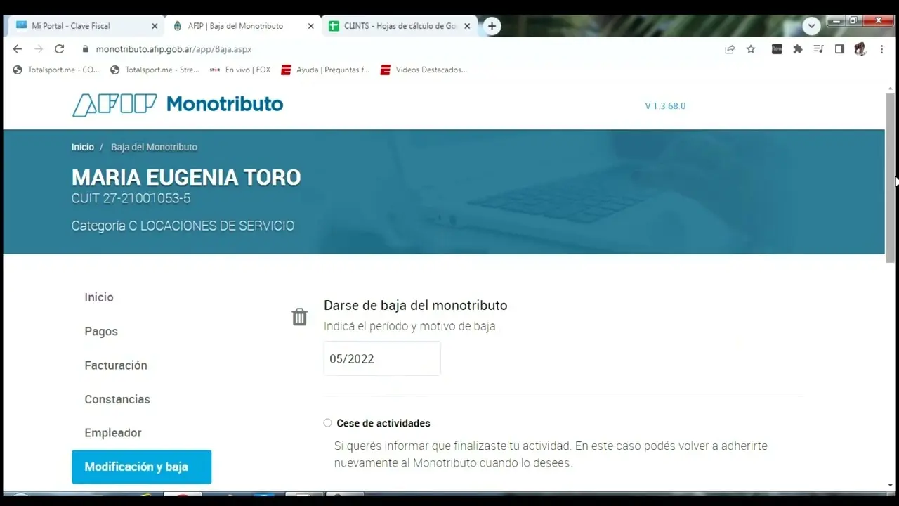 Cómo dar de baja el Monotributo Social por Internet: Tutorial Completa - Qué pasa si renuncio al monotributo social como dar de baja el monotributo social por internet - Qué pasa si renuncio al monotributo social