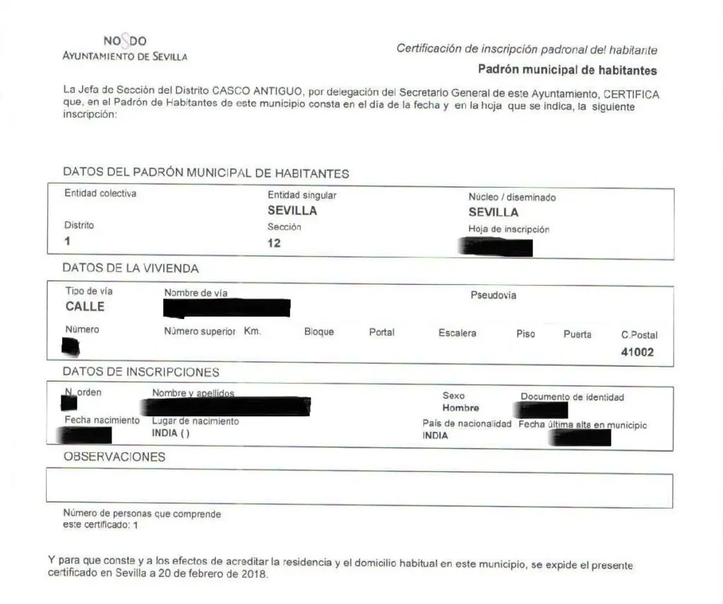 sacar certificado de empadronamiento por internet - Qué se necesita para empadronarse en España
