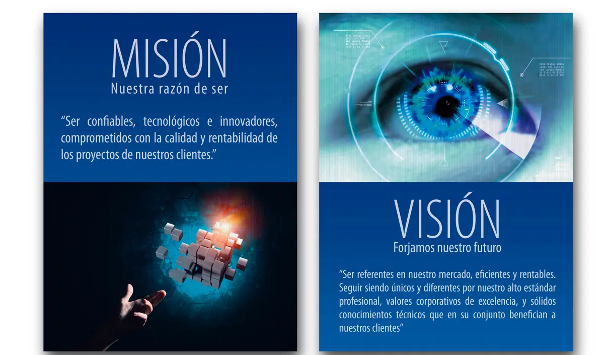 mision y vision de una empresa de internet - Qué se pone en visión y misión de una empresa