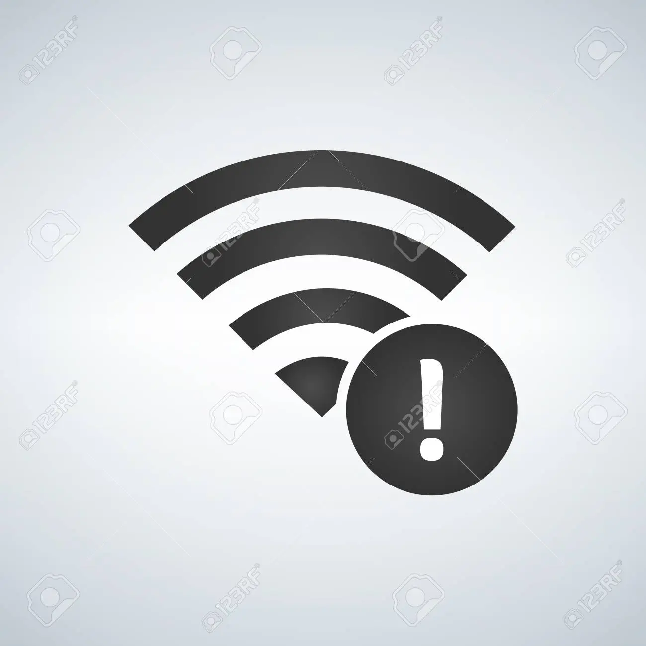 icono de wifi con signo de admiracion - Qué significa el signo de admiracion en la señal del celular