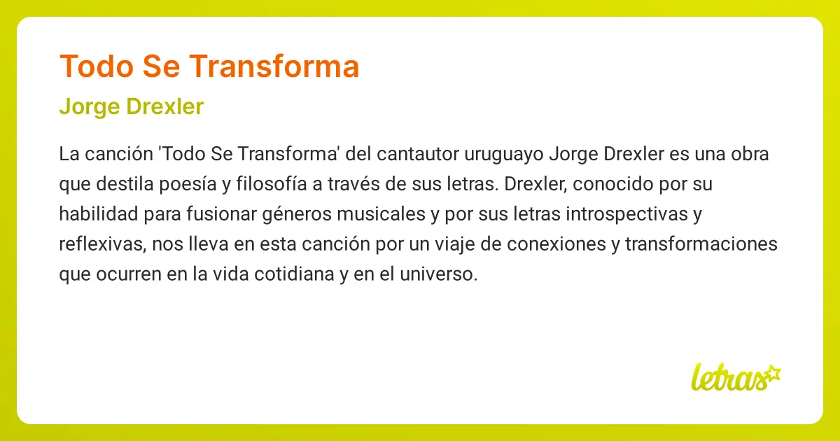 letra telefonia jorge drexler interpretacion - Qué significa la canción Todo se transforma de Jorge Drexler