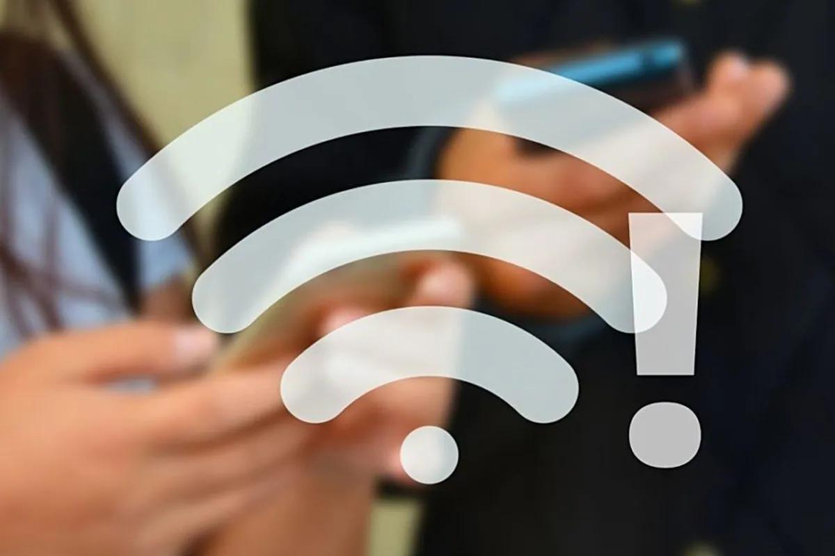 signo de admiración en el signo de wi-fi - Qué significa la señal con un signo de admiración