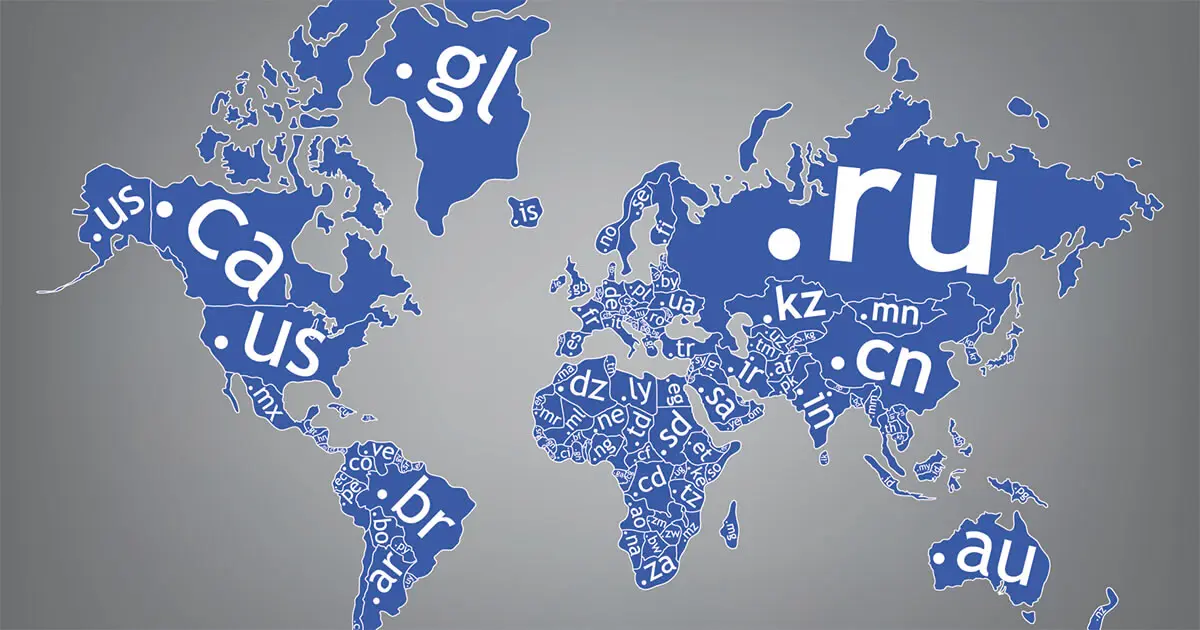 abreviaturas de países en internet - Qué son dominio de país y dominio internacional