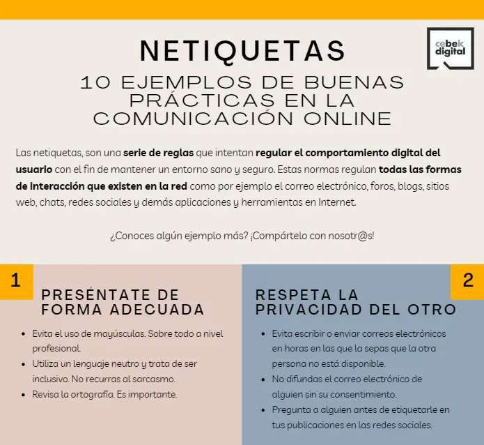 normas de netiqueta en internet - Qué son las normas de netiqueta y ejemplos