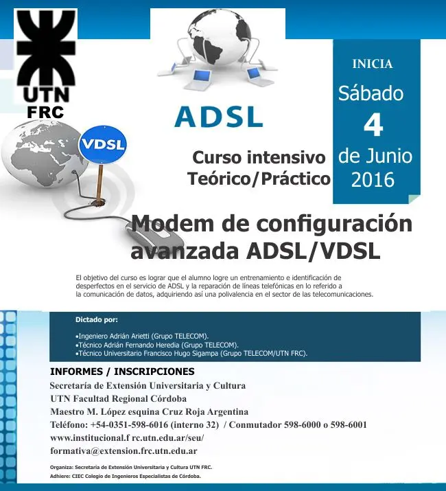 La UTN y su oferta educativa: cursos, tecnicaturas y carreras a distancia - Qué tecnicaturas hay en la UTN utn curso adsl - Qué tecnicaturas hay en la UTN