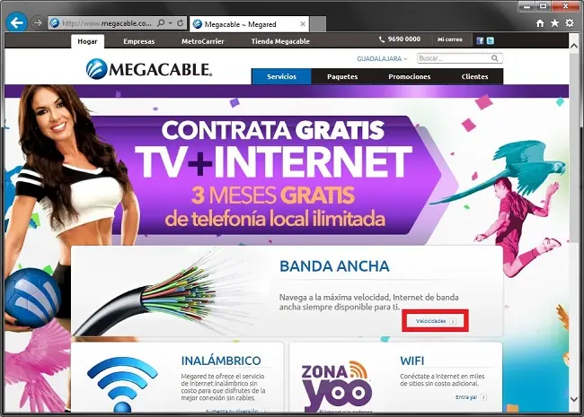 velocidad de internet megacable - Qué tipo de conexión a Internet usa Megacable