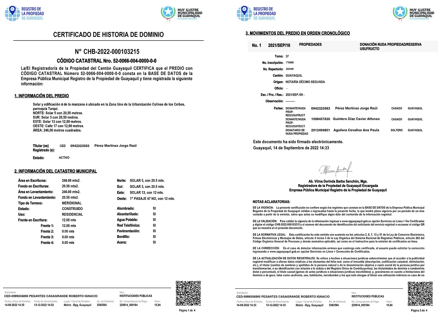 solicitar certificado de dominio inmueble por internet - Quién puede pedir un informe de dominio de un inmueble