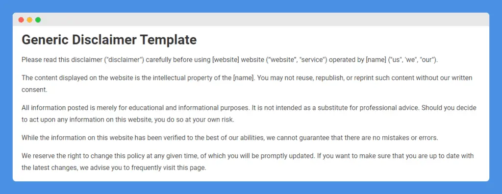 wi fi customer disclaimer template - What is an example of a Wi-Fi acceptable use policy