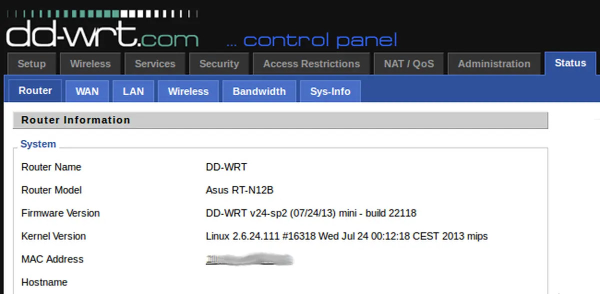 dd wrt default wifi password - What is the admin password for DD-WRT